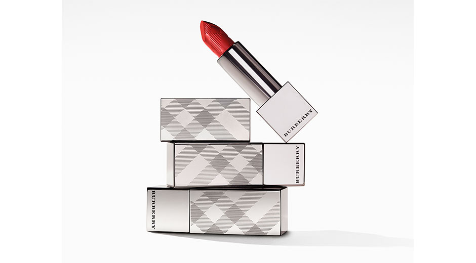 burberry kisses lipstick in Military Red
