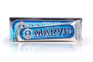 marvis toothpaste in aquatic mint