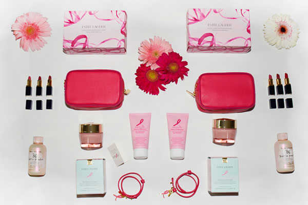 breast cancer awareness items from estee lauder companies