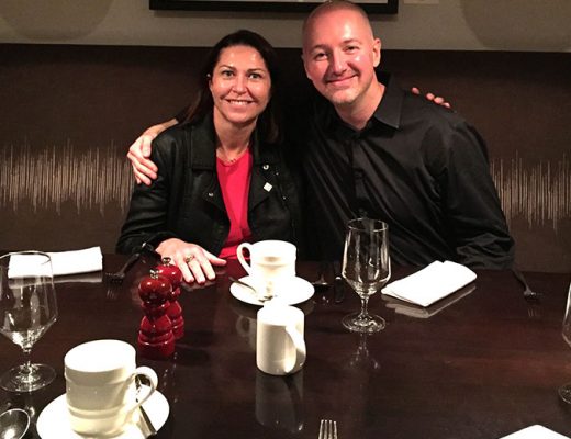 Clarins' Marie-Helen Lair & Dave Lackie