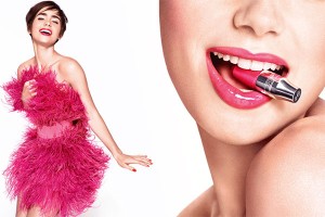 lancome juicy shaker ad with lily collins