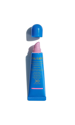 shiseido uv lip colour splash in miami pink