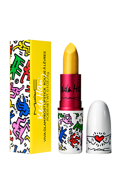 MAC Viva Glam x Keith Haring in "St Marks Yellow"