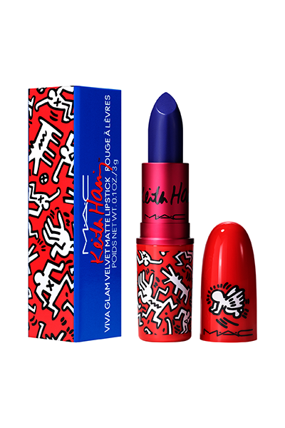 MAC Viva Glam x Keith Haring in "Canal Blue"