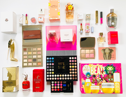Some of the beauty, skincare and makeup products Dave has given away on social media & his blog
