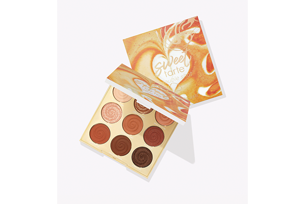 Tarte Double Shot Eyeshadow Palette features coffee-themed shades and names